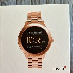 Fossil watch rose gold finish